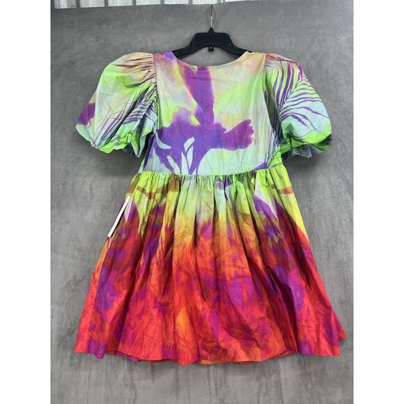 Anthropologie Plenty by Tracy Reese Puff-Sleeve Surplice Dress Size Xs - Picture 5 of 10